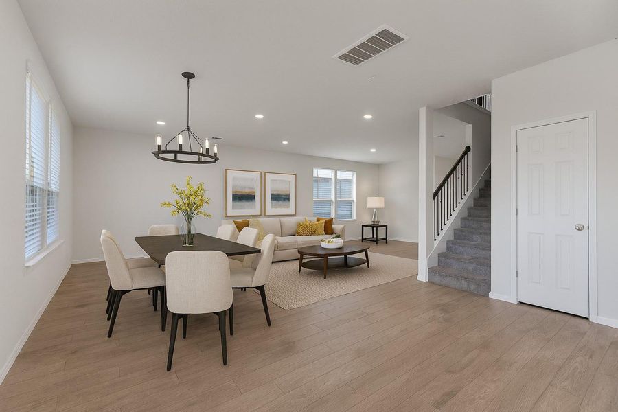 Furnished interior view inside a new home in Carlson Place, Georgetown (Image 14).