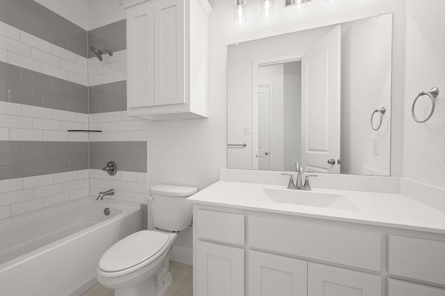 Furnished interior view inside a new home in Mockingbird Hills - Premiere Series, Joshua (Image 11).