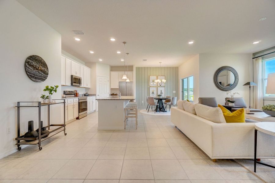 Kitchen and Family Room