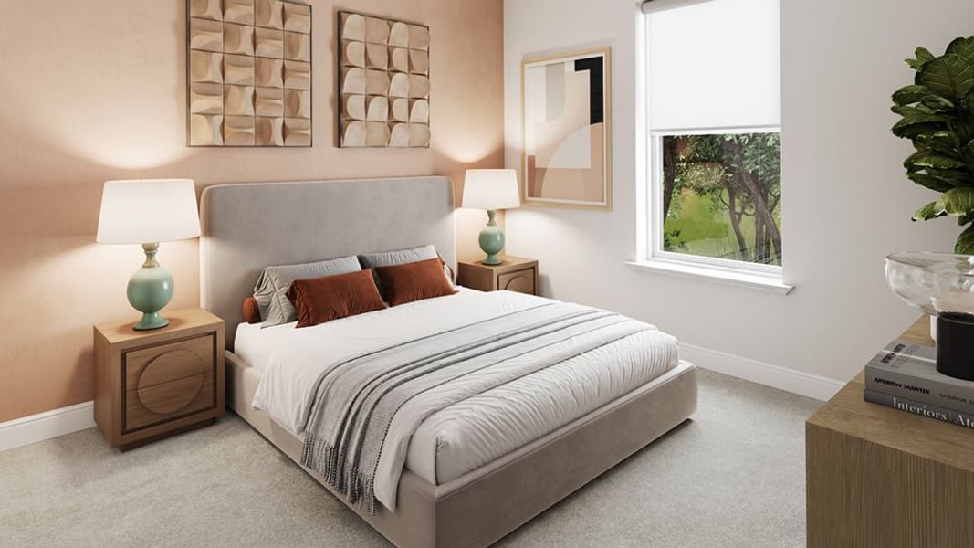Representative furnished interior of a home built from the Seaside by Taylor Morrison in Center Lake Ranch Community Group Page, St. Cloud (Image 11).