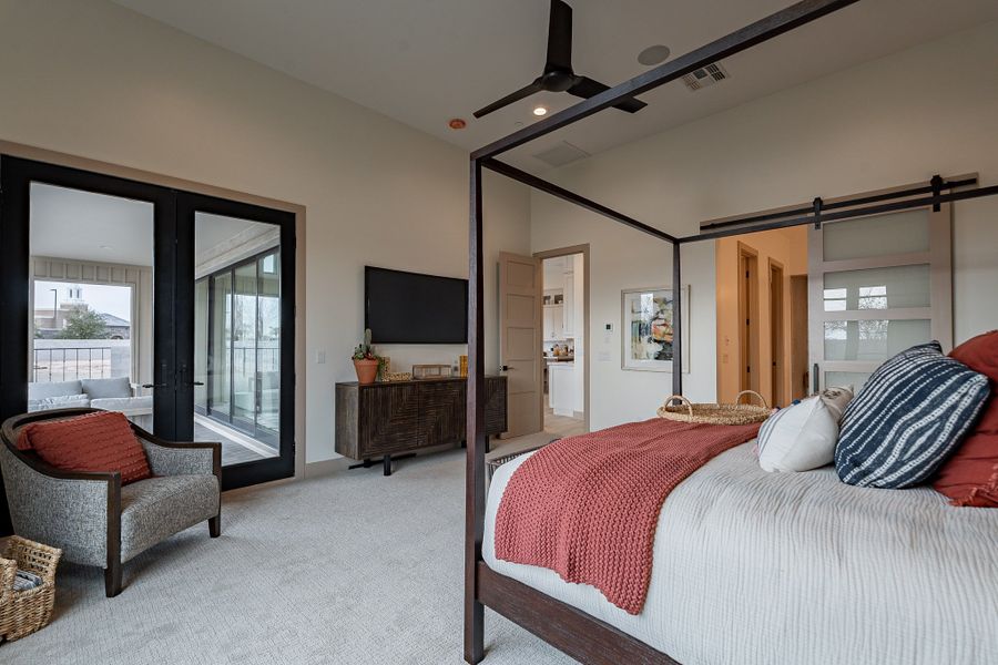 Representative furnished interior of a home built from the Residence Five by Capital West Homes in Atrium at Somerset, Gilbert (Image 10).