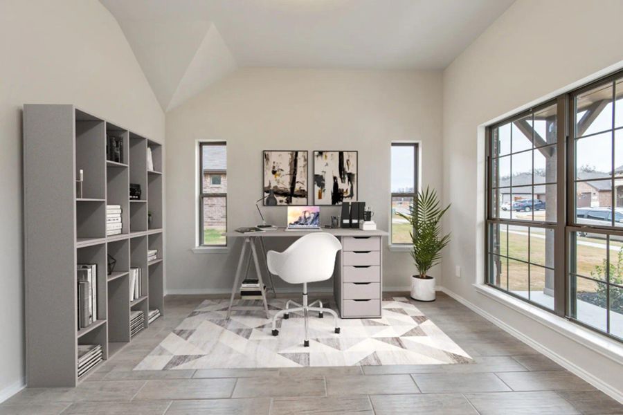 Representative furnished interior of a home built from the Concept 2065 by Risewell Homes in Summer Crest, Fort Worth (Image 9).