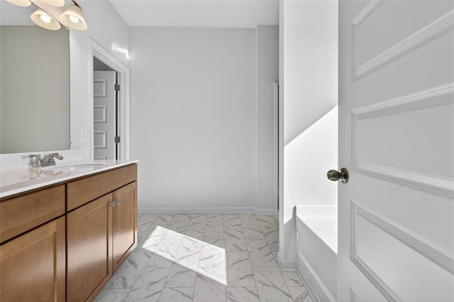 Furnished interior view inside a new home in Townes At The Stiles, Cartersville (Image 11).