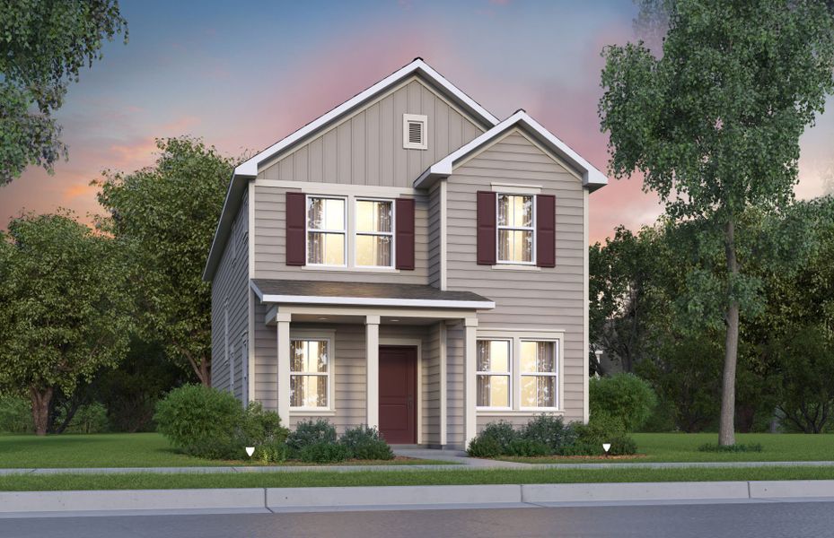 Representative exterior photo of a completed home built from the Marion by Pulte Homes in Long Savanna, Charleston, SC (Image 2). Representative exterior photo of a completed home built from the Marion by Pulte Homes in Long Savanna, Charleston, SC (Image 2).