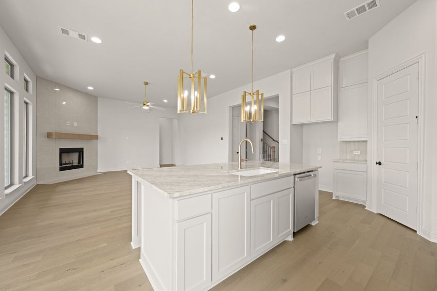 Furnished interior view inside a new home in Hayes Crossing, Midlothian (Image 9).