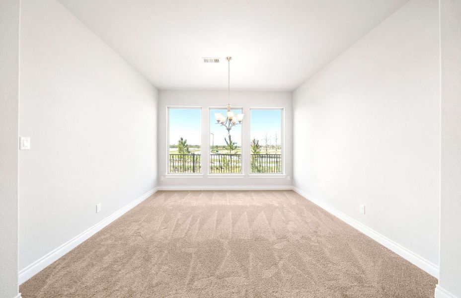 Representative unfurnished interior of a home built from the 3054 by Ravenna Homes in The Highlands 55′, Porter (Image 20). Representative unfurnished interior of a home built from the 3054 by Ravenna Homes in The Highlands 55′, Porter (Image 20).