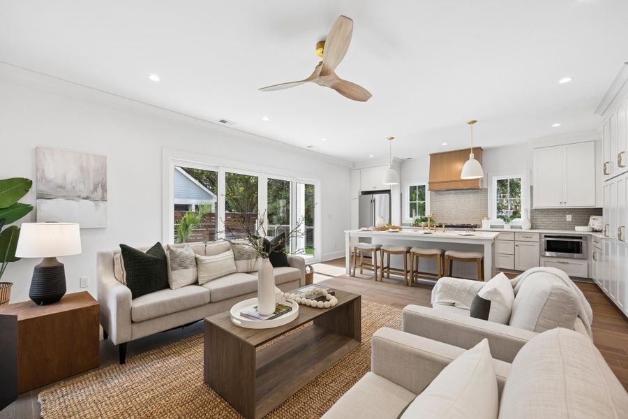Furnished interior view inside a new home in , Beaufort (Image 9).