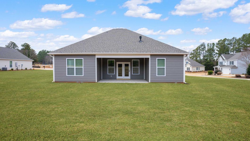 Exterior details and patio area of a home in Arrowood Acres, Enoree (Image 18). Exterior details and patio area of a home in Arrowood Acres, Enoree (Image 18).