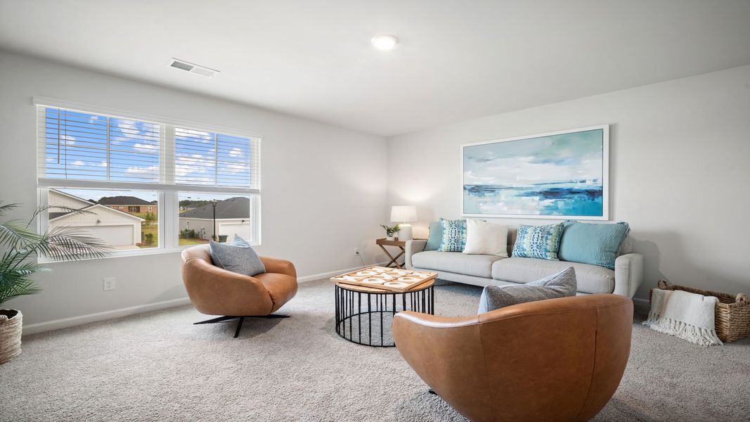 Furnished interior view inside a new home in Holly Oaks, Statesboro (Image 30).
