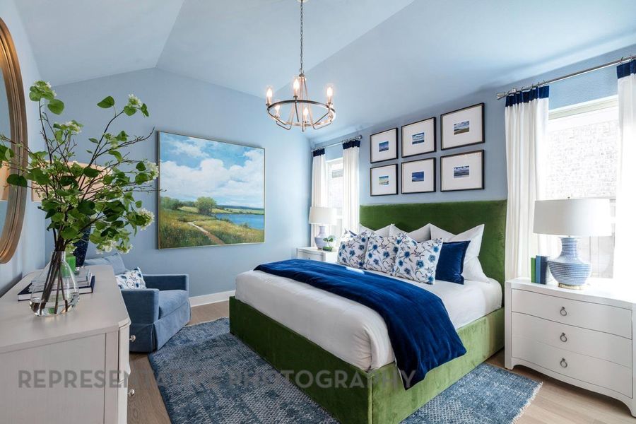 Furnished interior view inside a new home in Pomona, Manvel (Image 29).