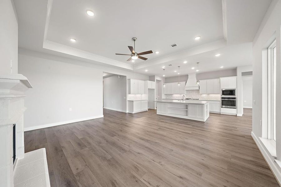 Representative unfurnished interior of a home built from the Dogwood by Caldwell Homes in The Highlands, Porter (Image 35). Representative unfurnished interior of a home built from the Dogwood by Caldwell Homes in The Highlands, Porter (Image 35).