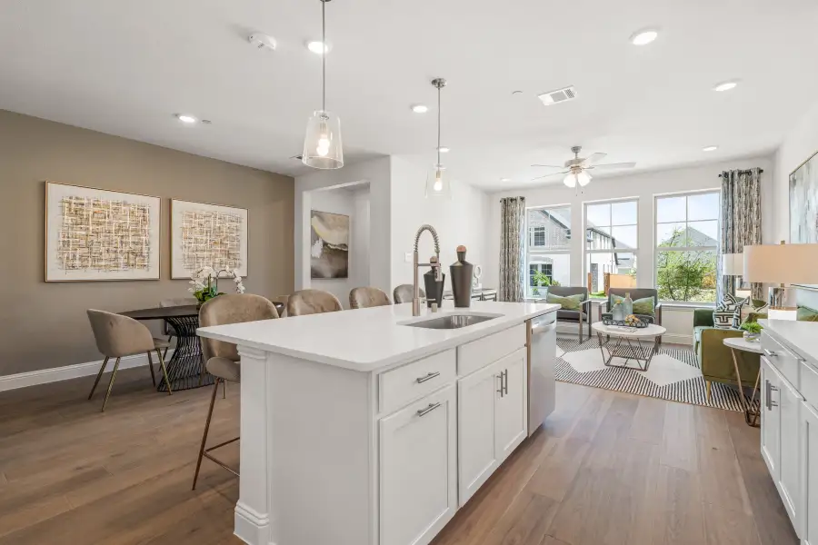 Furnished interior view inside a new home in Waterbend, Euless (Image 6).