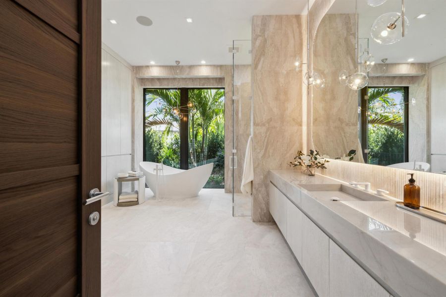 Furnished interior view inside a new home in , Jupiter (Image 48).