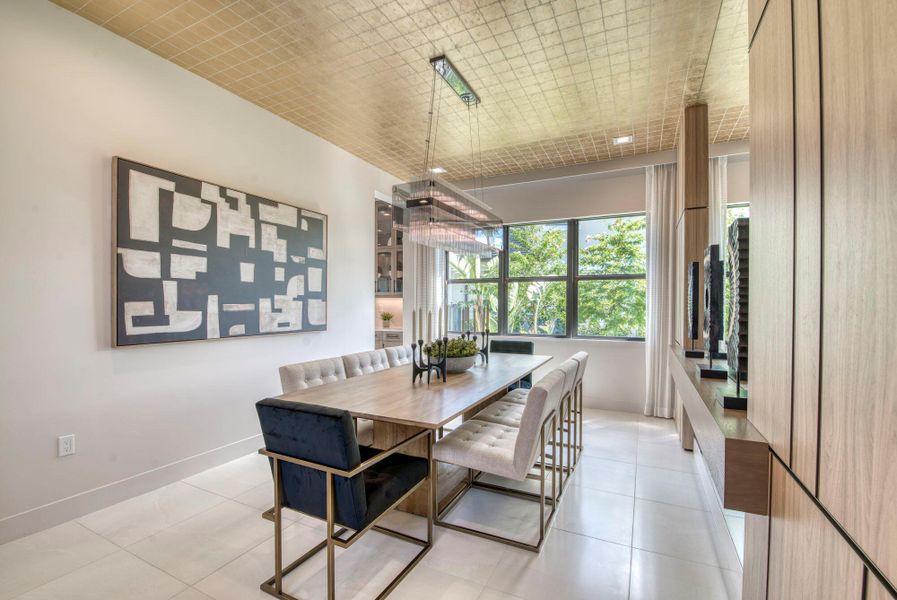 Furnished interior view inside a new home in Apex at Avenir, Palm Beach Gardens (Image 35).