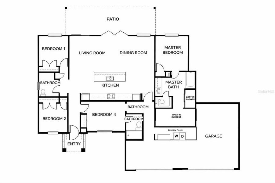 2D floor plan layout of this home in , Port Charlotte, FL (Image 2). 2D floor plan layout of this home in , Port Charlotte, FL (Image 2).