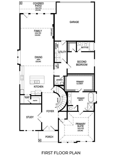 2D floor plan layout for the Duke R by First Texas Homes in Villages of Creekwood, Frisco, TX (Image 3). 2D floor plan layout for the Duke R by First Texas Homes in Villages of Creekwood, Frisco, TX (Image 3).