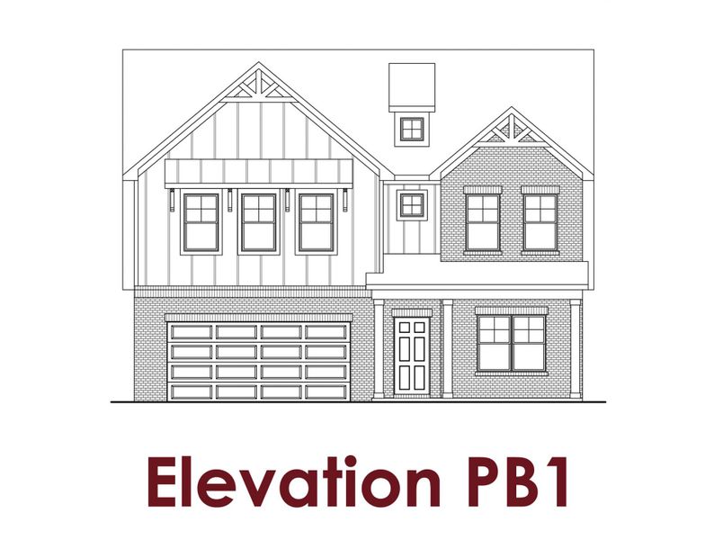 Representative rendering of the exterior for the Cove UHP                                                                Primary Suite on Main by Chafin Communities (Image 10).