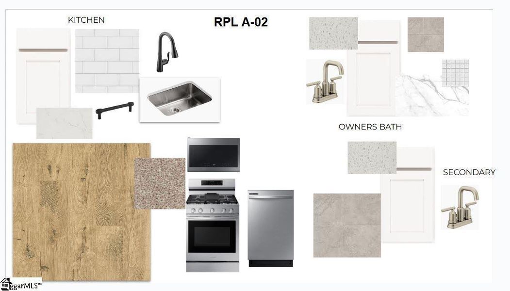 Sample of building materials used in homes in Renaissance Place, Greenville (Image 2).