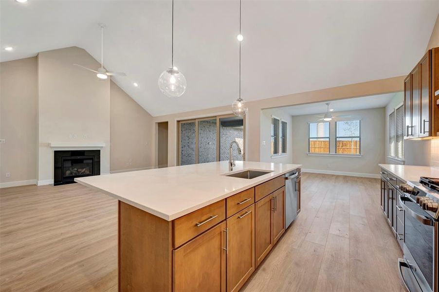 Furnished interior view inside a new home in Timberbrook, Justin (Image 8).