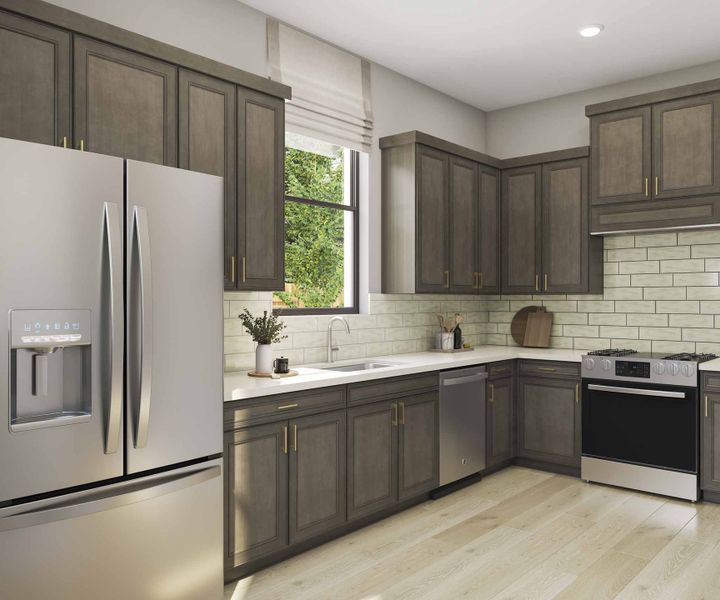 Furnished interior view inside a new home in Dunham Pointe 80′, Cypress (Image 8). Furnished interior view inside a new home in Dunham Pointe 80′, Cypress (Image 8).