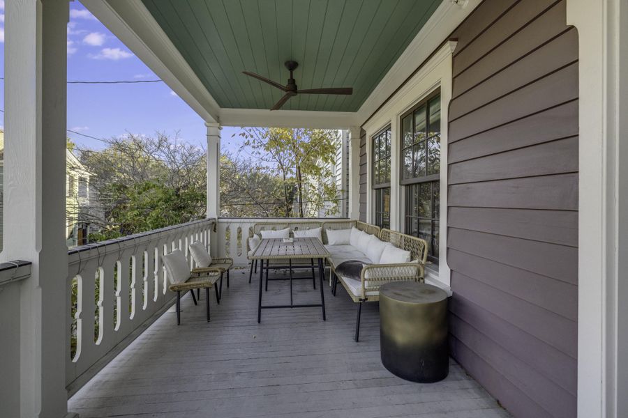 Exterior details and patio area of a home in , Charleston (Image 19). Exterior details and patio area of a home in , Charleston (Image 19).