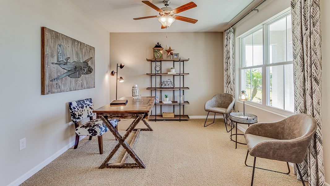 Furnished interior view inside a new home in Silverstone North, Palmetto (Image 2).