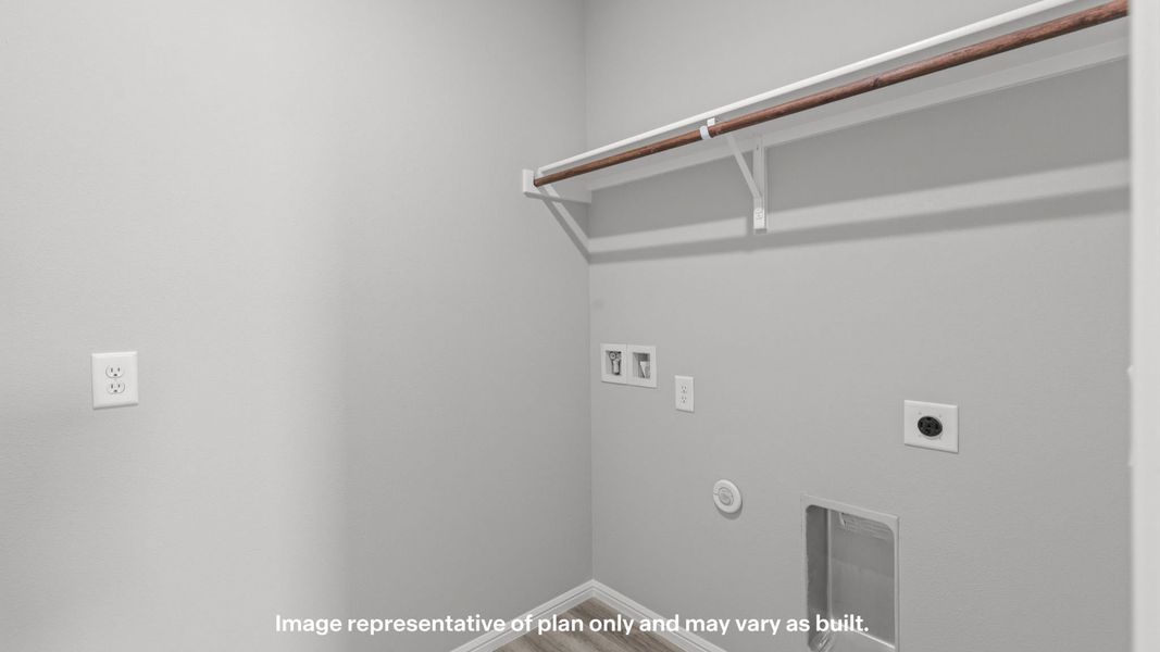 Representative unfurnished interior of a home built from the Tupelo by D.R. Horton in Mustang Ridge, Andrews (Image 23). Representative unfurnished interior of a home built from the Tupelo by D.R. Horton in Mustang Ridge, Andrews (Image 23).