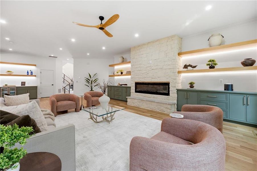Furnished interior view inside a new home in , Marietta (Image 16).