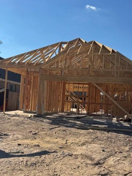 In-progress construction of a new home in Evergreen 40', Conroe, TX (Image 2).