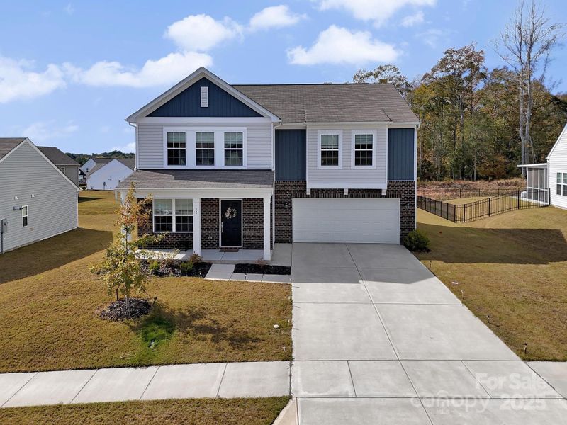 Front exterior of a new home in , Edgemoor, SC, highlighting curb appeal (Image 1). Front exterior of a new home in , Edgemoor, SC, highlighting curb appeal (Image 1).