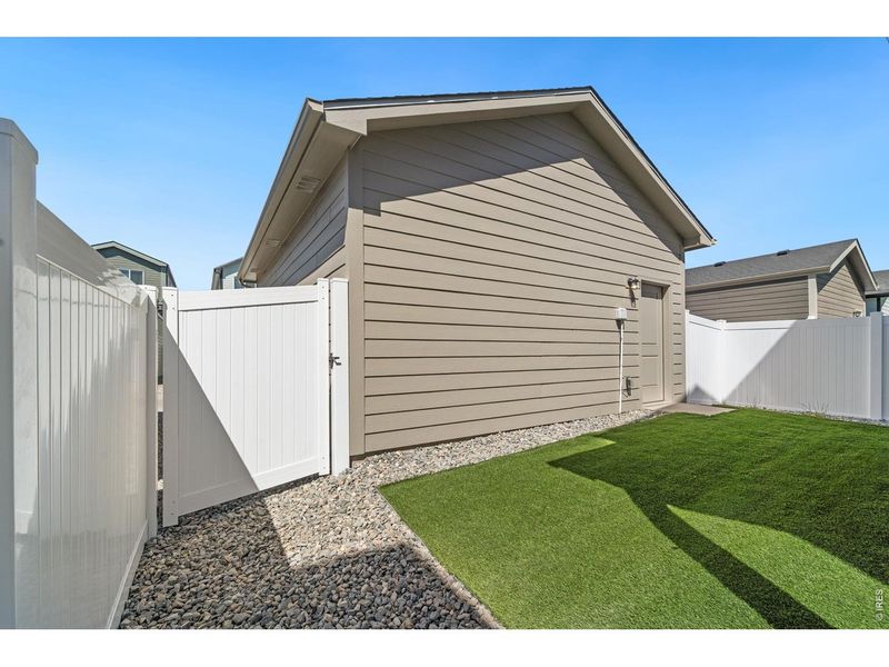 Exterior details and patio area of a home in Liberty Draw, Evans (Image 4).
