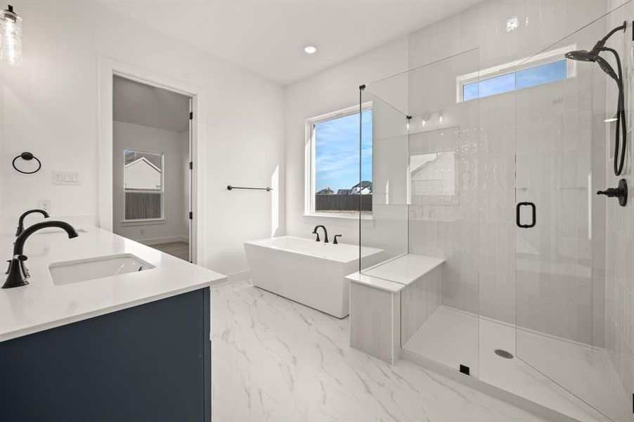 Furnished interior view inside a new home in Parks of Aledo, Aledo (Image 6).