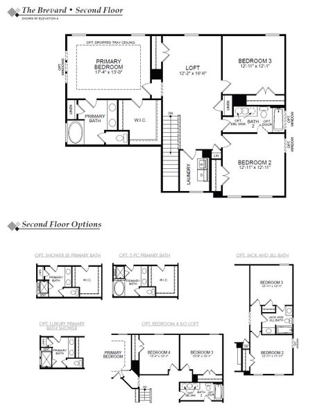 2D floor plan layout for the Brevard by Eastwood Homes in Arbor West, Dawsonville, GA (Image 4). 2D floor plan layout for the Brevard by Eastwood Homes in Arbor West, Dawsonville, GA (Image 4).