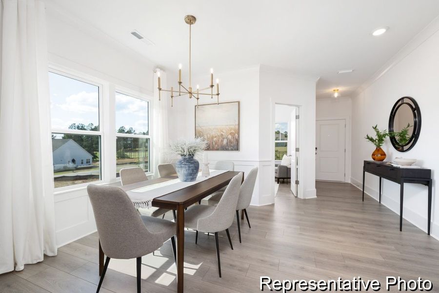 Furnished interior view inside a new home in River Rock, Winston-Salem (Image 6).