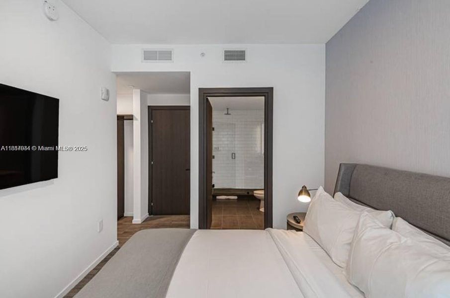 Furnished interior view inside a new home in , Miami (Image 9).