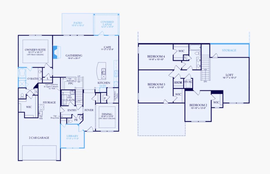 2D floor plan layout of this home in Carriage Estates, Lexington, SC (Image 5).