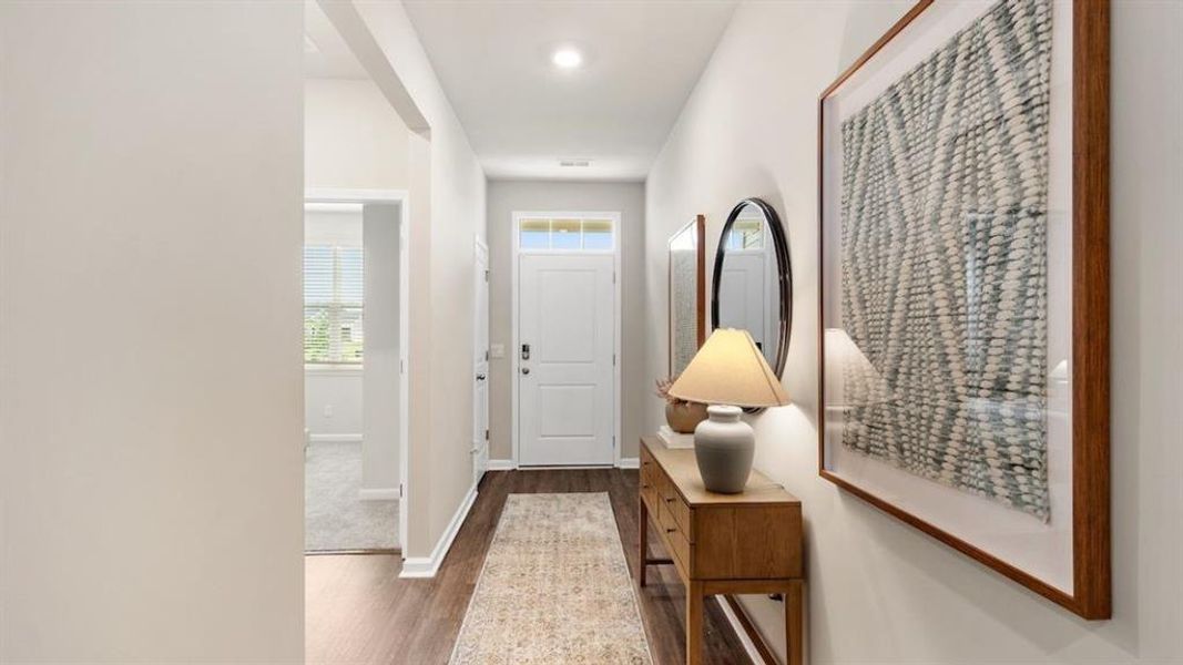 Furnished interior view inside a new home in The Landing at Hidden Lakes, McKinney (Image 12). Furnished interior view inside a new home in The Landing at Hidden Lakes, McKinney (Image 12).