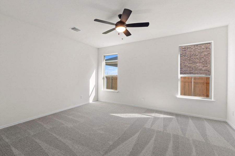 Spacious, unfurnished interior of a new home in Salerno - Heritage Collection, Round Rock (Image 33). Spacious, unfurnished interior of a new home in Salerno - Heritage Collection, Round Rock (Image 33).