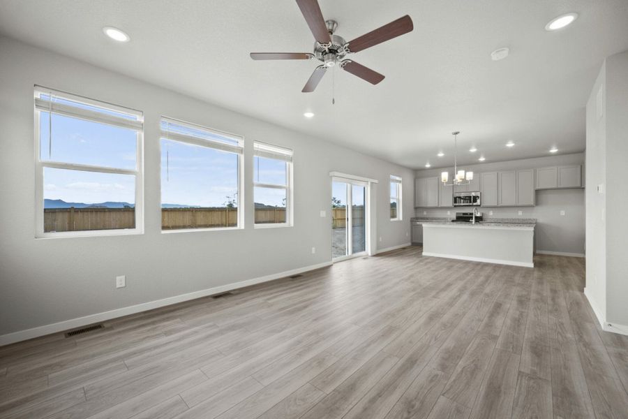 Representative unfurnished interior of a home built from the Olive by View Homes in Aspen Ranch, Fountain (Image 20).