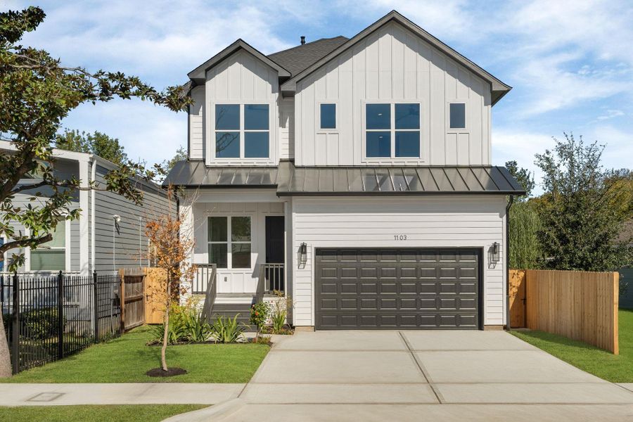 Front exterior of a new home in , Houston, TX, highlighting curb appeal (Image 2). Front exterior of a new home in , Houston, TX, highlighting curb appeal (Image 2).