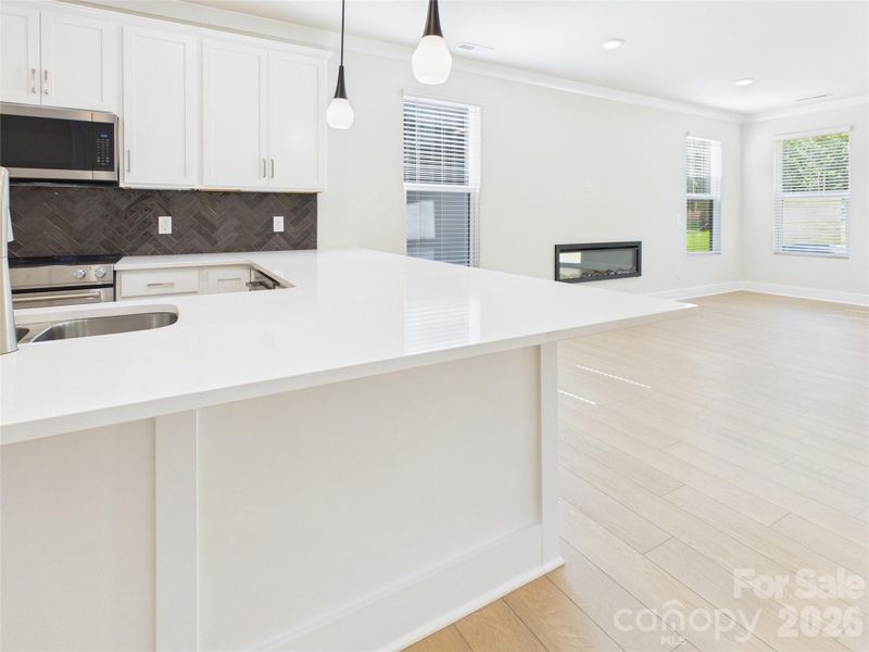 Furnished interior view inside a new home in , Charlotte (Image 9).