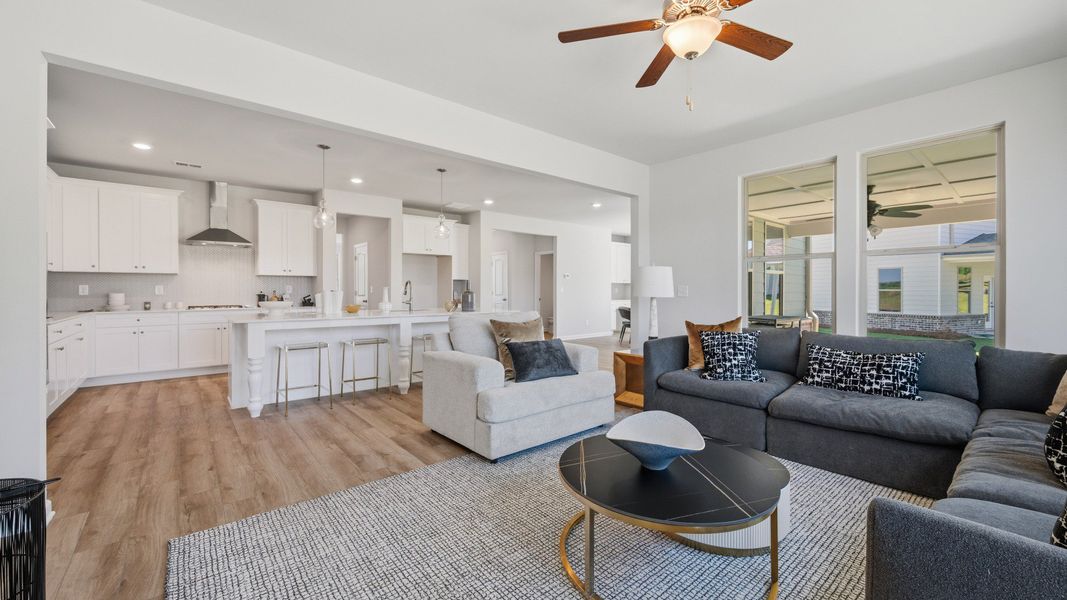 Representative furnished interior of a home built from the Stonefield - Side Entry by DRB Homes in Brighton, Locust Grove (Image 18).