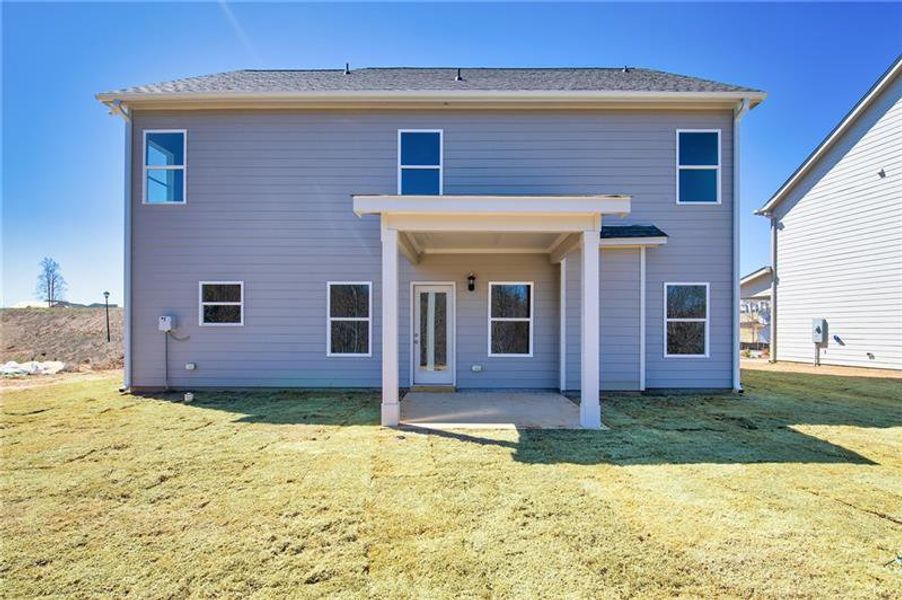 Exterior details and patio area of a home in , Homer (Image 4). Exterior details and patio area of a home in , Homer (Image 4).