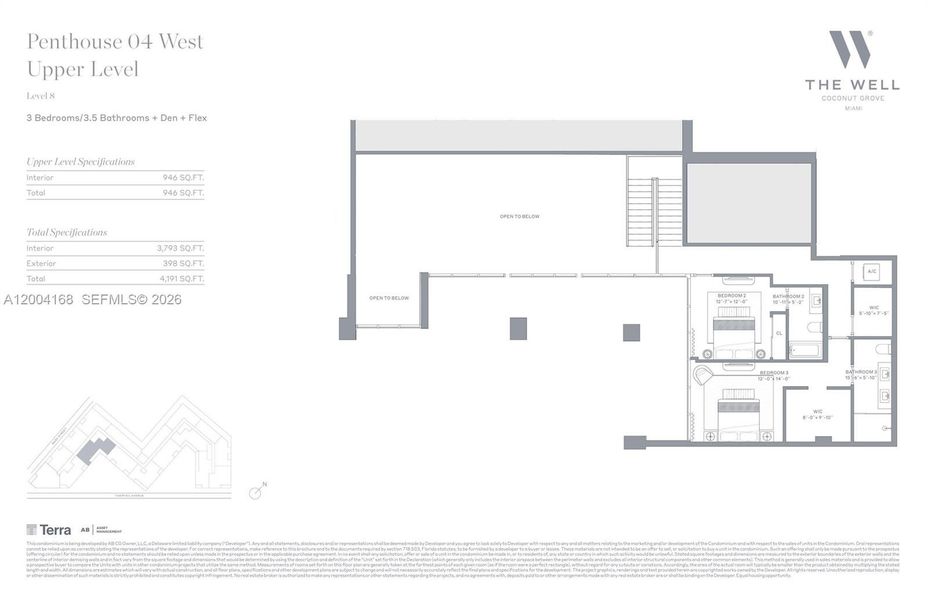 2D floor plan layout of this home in , Miami, FL (Image 5).