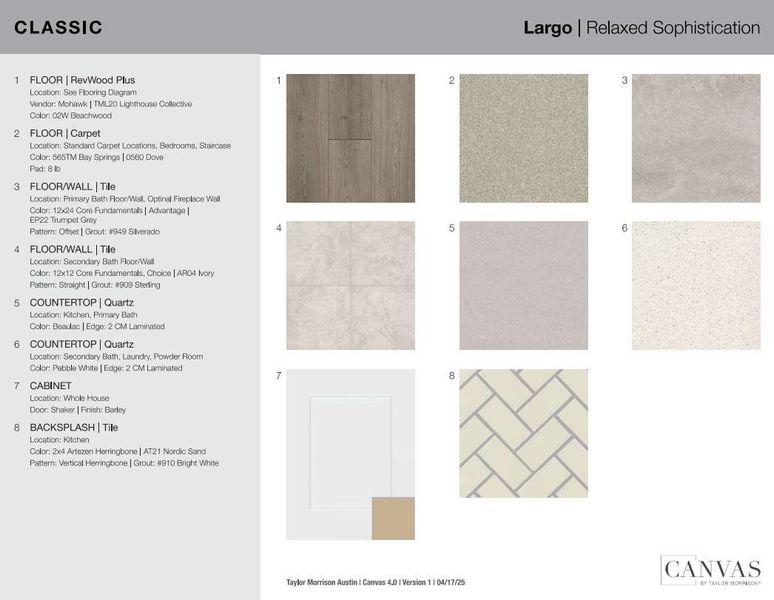 9513 Boathouse Drive design selections! This home is currently under construction and selections are subject to change