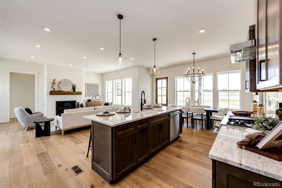 Furnished interior view inside a new home in , Byers (Image 32).