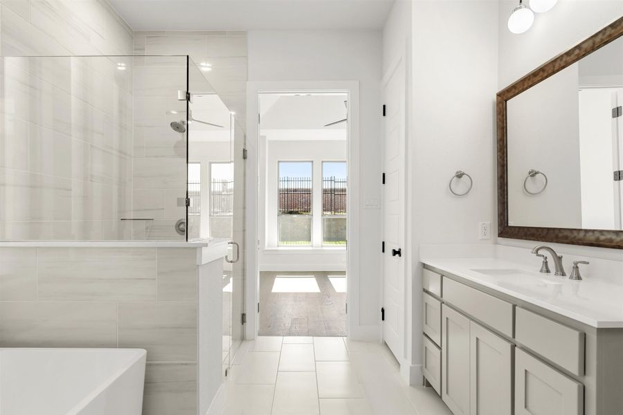 Representative furnished interior of a home built from the 5012 by Tradition Homes in Lakewood at Brookhollow – 60′ Lots, Prosper (Image 4).