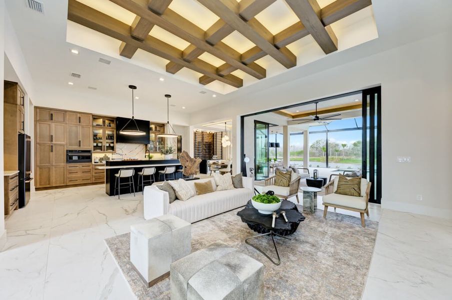 Representative furnished interior of a home built from the Solstice by Lee Wetherington Homes in Star Farms, Lakewood Ranch (Image 23).