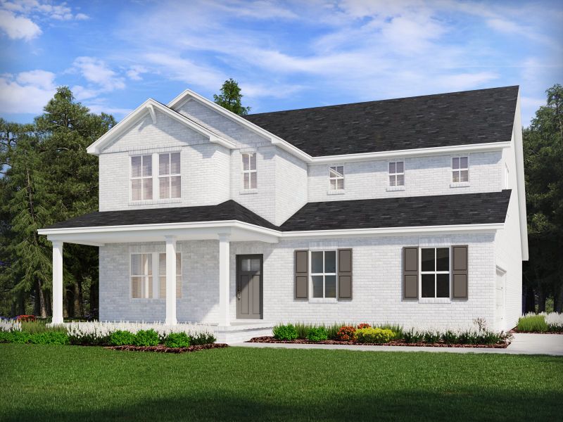 Representative exterior photo of a completed home built from the Lambert by Meritage Homes in Benders Cove - Estate Series, Mount Juliet, TN (Image 1). Representative exterior photo of a completed home built from the Lambert by Meritage Homes in Benders Cove - Estate Series, Mount Juliet, TN (Image 1).