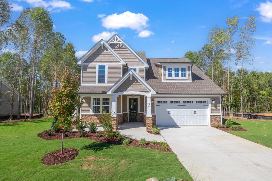 Representative exterior photo of a completed home built from the The Whitley by RobuckHomes in Baylee Ridge, Selma, NC (Image 37).